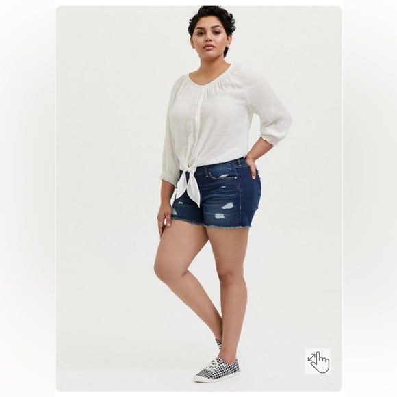 Torrid 3.5 Inch Vintage Stretch Mid-Rise Short 12 - Picture 10 of 12